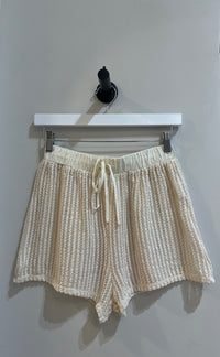 Thumbnail for Vanilla Knitted Shorts, Fabric Shorts by Emory Park | LIT Boutique