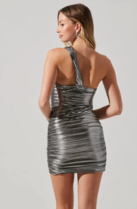 Thumbnail for Golda Dress Silver, Mini Dress by ASTR | LIT Boutique