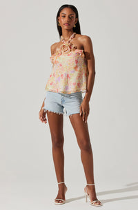 Thumbnail for Alix Top Yellow Multi Floral, Tank Blouse by ASTR | LIT Boutique