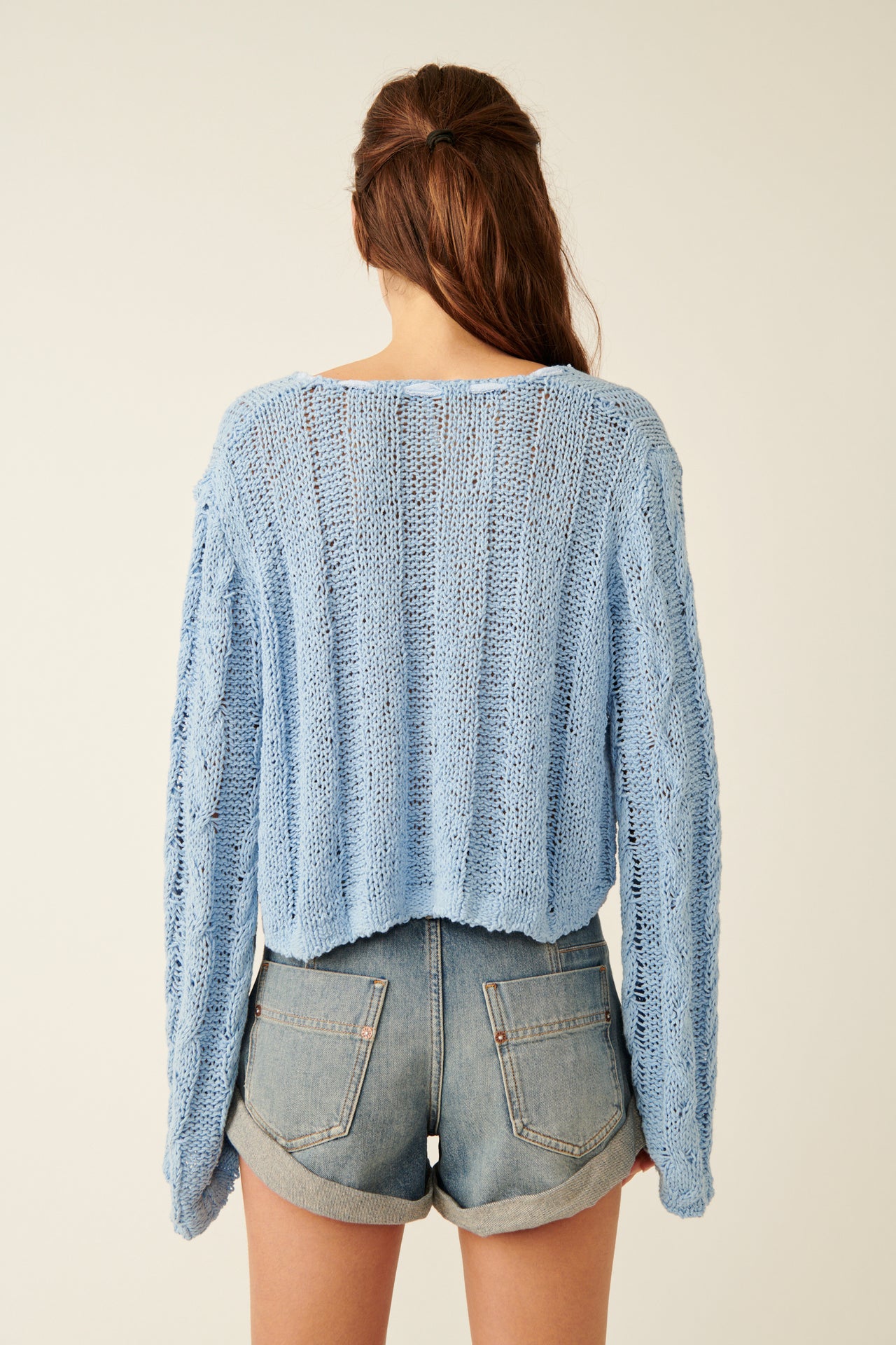 Robyn Cardi Blue Bell, Cardigan Sweater by Free People | LIT Boutique