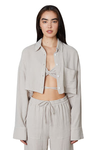 Thumbnail for Austin Tan Long Sleeve Shirt, Short Tee by NIA | LIT Boutique