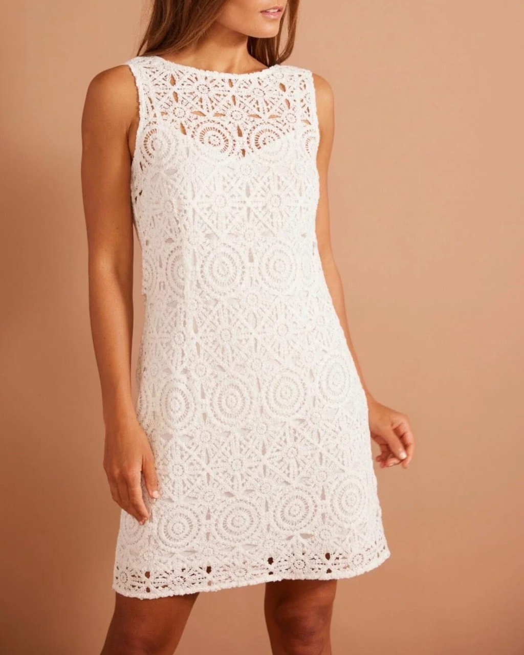 Antonella Mini Dress White, Mini Dress by Mink Pink | LIT Boutique