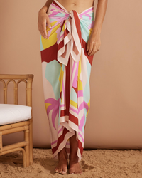 Thumbnail for Palmera Sarong Pastel Tropical Multi, Swim by Mink Pink | LIT Boutique