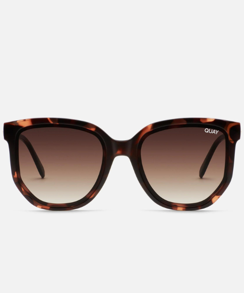 Coffee Run Tort Gold / Brown Polarized, Sunglass Acc by Quay | LIT Boutique