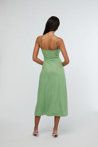 Thumbnail for Crystal Green Midi Slip Dress, Midi Dress by We Wore What | LIT Boutique