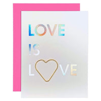 Thumbnail for Love is Love Holographic Card, Paper Gift by Chez Gagne | LIT Boutique