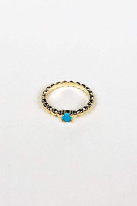 Thumbnail for Aaralyn Turquoise Bubble Ring 14k Gold/ 925 Sterling Silver, Ring Jewelry by MetroBabe | LIT Boutique