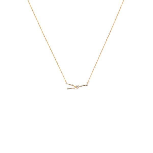 Taurus Zodiac Necklace 14k Gold, Necklace Jewelry by Secret Box | LIT Boutique