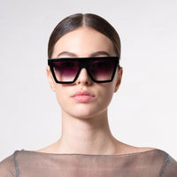 Thumbnail for Rae Sunglasses Black Smoke Fade, Sunglass Acc by Otra | LIT Boutique
