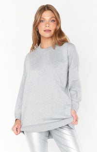 Thumbnail for Classic Crewneck Sweater Metallic, Sweater by Show Me Your Mumu | LIT Boutique