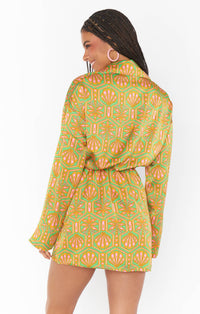 Thumbnail for Clara Palm Deco Collared Mini Dress, Mini Dress by Show Me Your Mumu | LIT Boutique