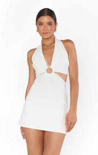Thumbnail for Oslo O-Ring Cut Out Mini Dress White, Mini Dress by Show Me Your Mumu | LIT Boutique