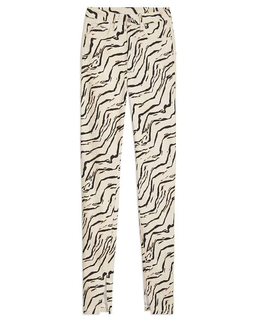 Piped Stiletto Slit Pant Ivory, Pant Bottom by We Wore What | LIT Boutique