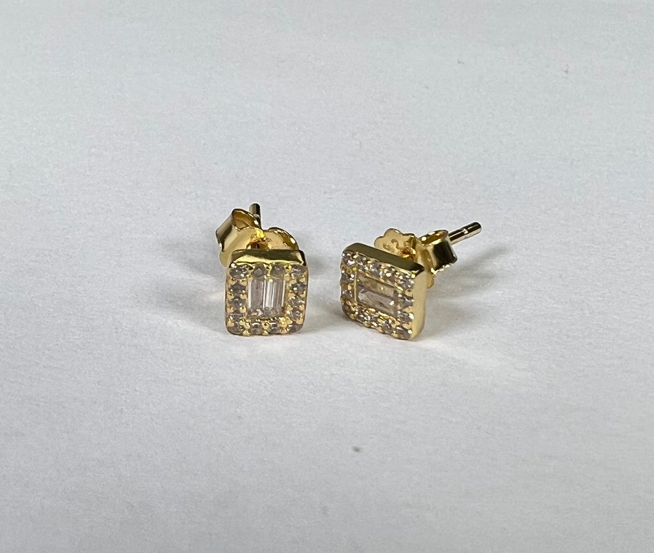 Abrielle Baguette Studs 14k Gold, Earring by LX1204 | LIT Boutique