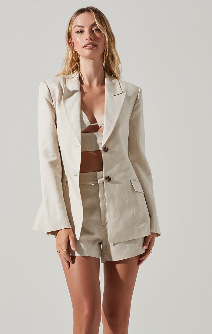 Arya Blazer Ecru, Jacket by ASTR | LIT Boutique