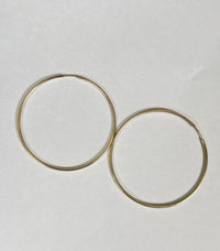 Thumbnail for Aven Medium Hoop Earrings 14k Gold, Earring by LX1204 | LIT Boutique