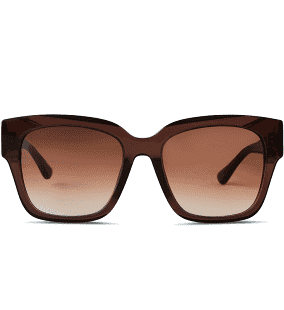Bella II Deep Amber Terracotta Gradient Sunglasses, Sunglasses by DIFF Sunglasses | LIT Boutique