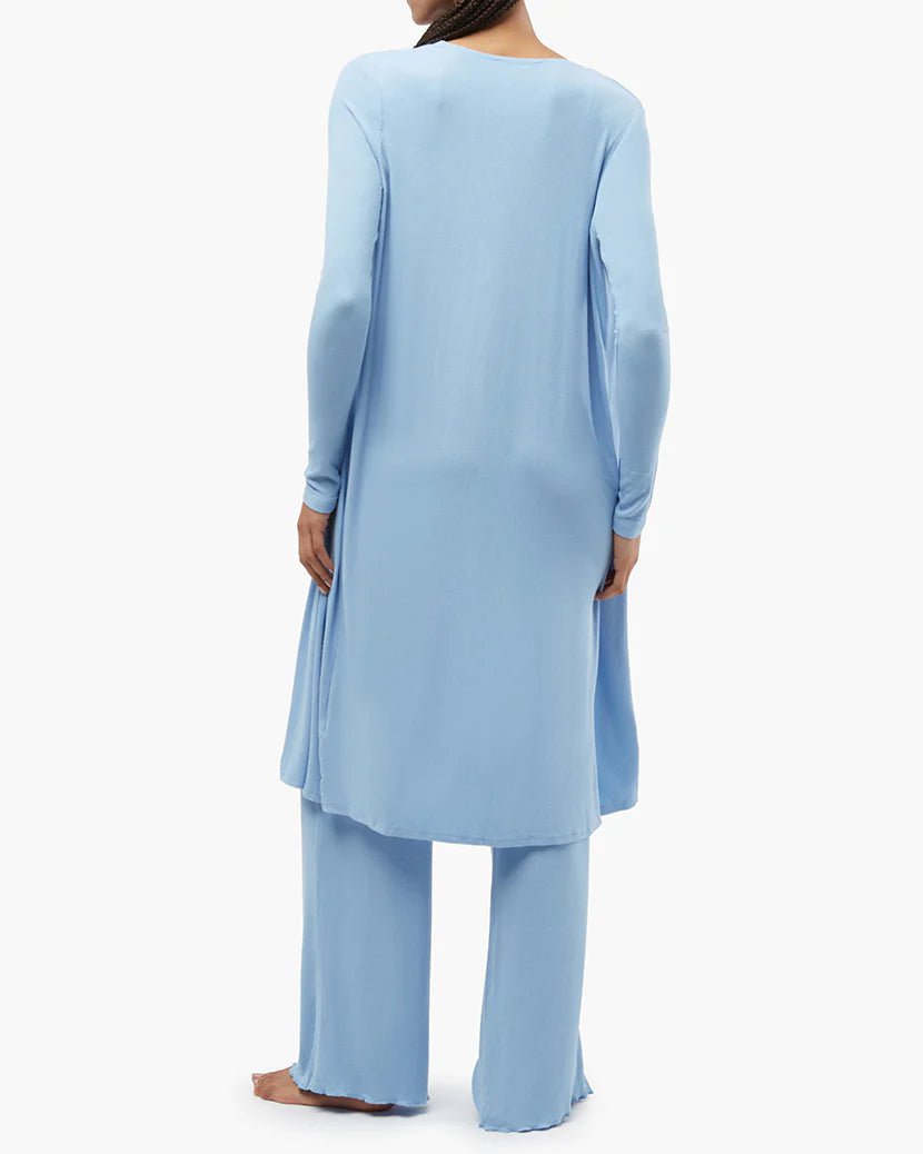 Blue Bell Ribbed Long Duster, PJ Lounge by We Wore What | LIT Boutique