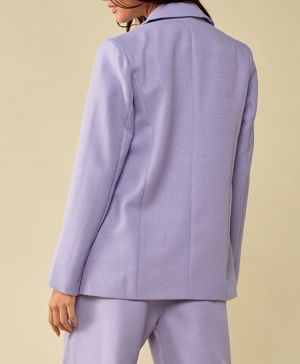 Dusty Lavender Blazer, Blazer Jacket by Blue Blush | LIT Boutique