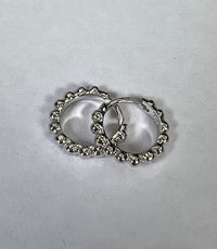 Thumbnail for Dyver Beaded Huggie Hoops 925 Sterling Silver, Earring by LX1204 | LIT Boutique