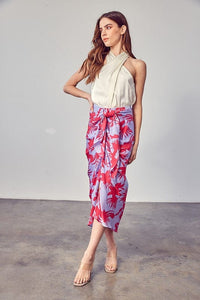 Thumbnail for Hastings Printed Midi Skirt Lavender, Skirt by Do and Be | LIT Boutique