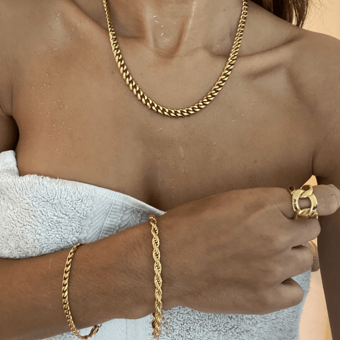 Liam Cuban Chain Necklace, Necklace by Ellie Vail | LIT Boutique