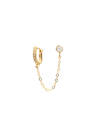 Thumbnail for Love and Magic Gold Chain Cuff Earring, Earrings by Jurate | LIT Boutique