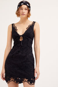 Thumbnail for Malika Mini Dress Black, Dress by For Love & Lemons | LIT Boutique