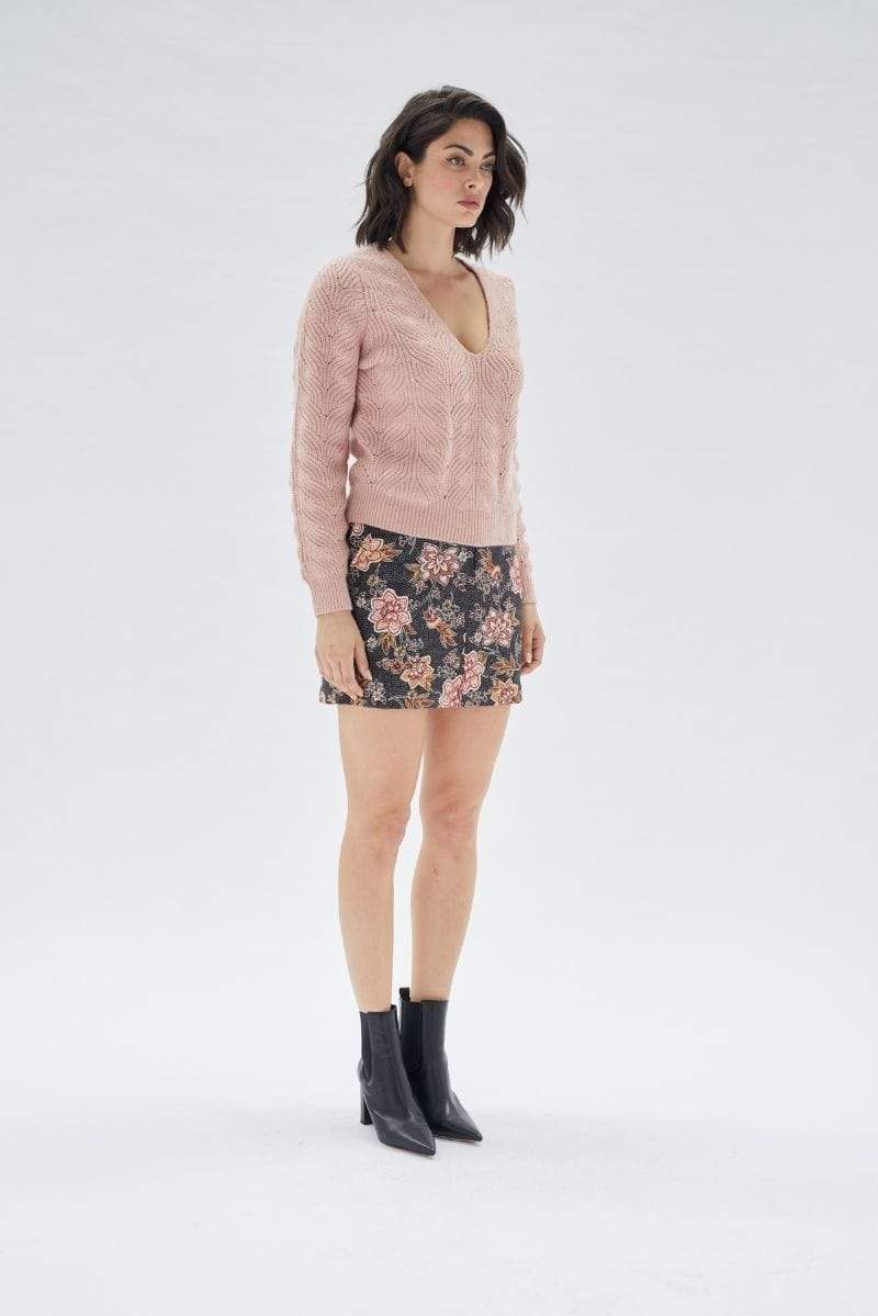 Meryem Jumper Blush, Sweater by Mink Pink | LIT Boutique