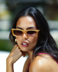 Thumbnail for The Crawford Sunglasses Sand Tort/Oat Fade, Sunglasses by BANBE Eyewear | LIT Boutique