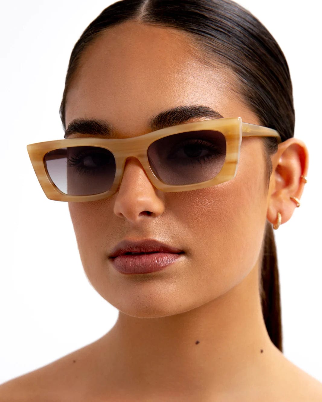 The Crawford Sunglasses Sand Tort/Oat Fade, Sunglasses by BANBE Eyewear | LIT Boutique