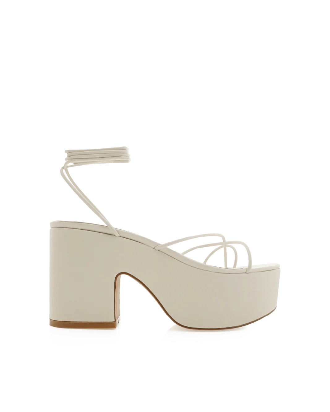Walda Strappy Platform Sandal Bone, Heel Shoe by Billini | LIT Boutique