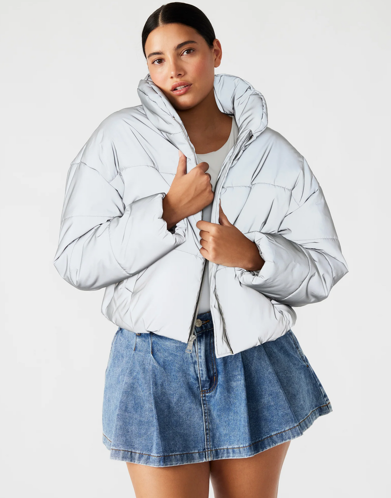 Polar Jacket Silver, Jacket by Steve Madden | LIT Boutique