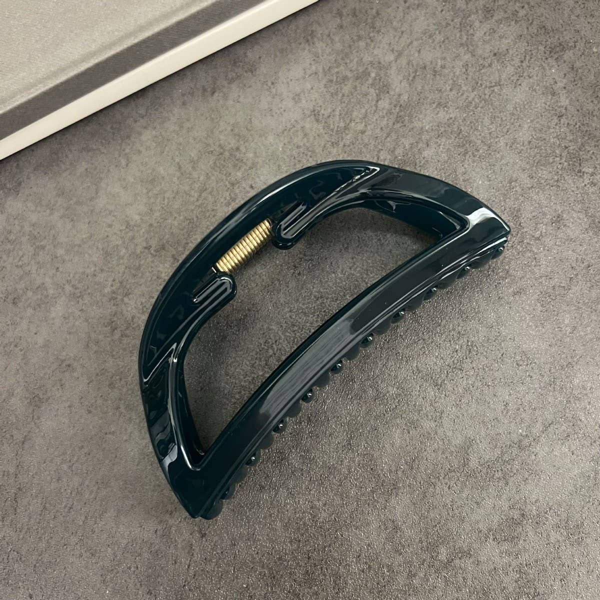 Halfmoon Bun Hair Claw in Navy,  by Refine | LIT Boutique