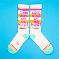 Thumbnail for Good Moms Say Bad Words Gym Crew Socks,  by Gumball Poodle | LIT Boutique