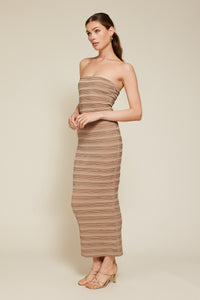 Thumbnail for Cypress Maxi Dress Mocha, Maxi Dress by Line and Dot | LIT Boutique