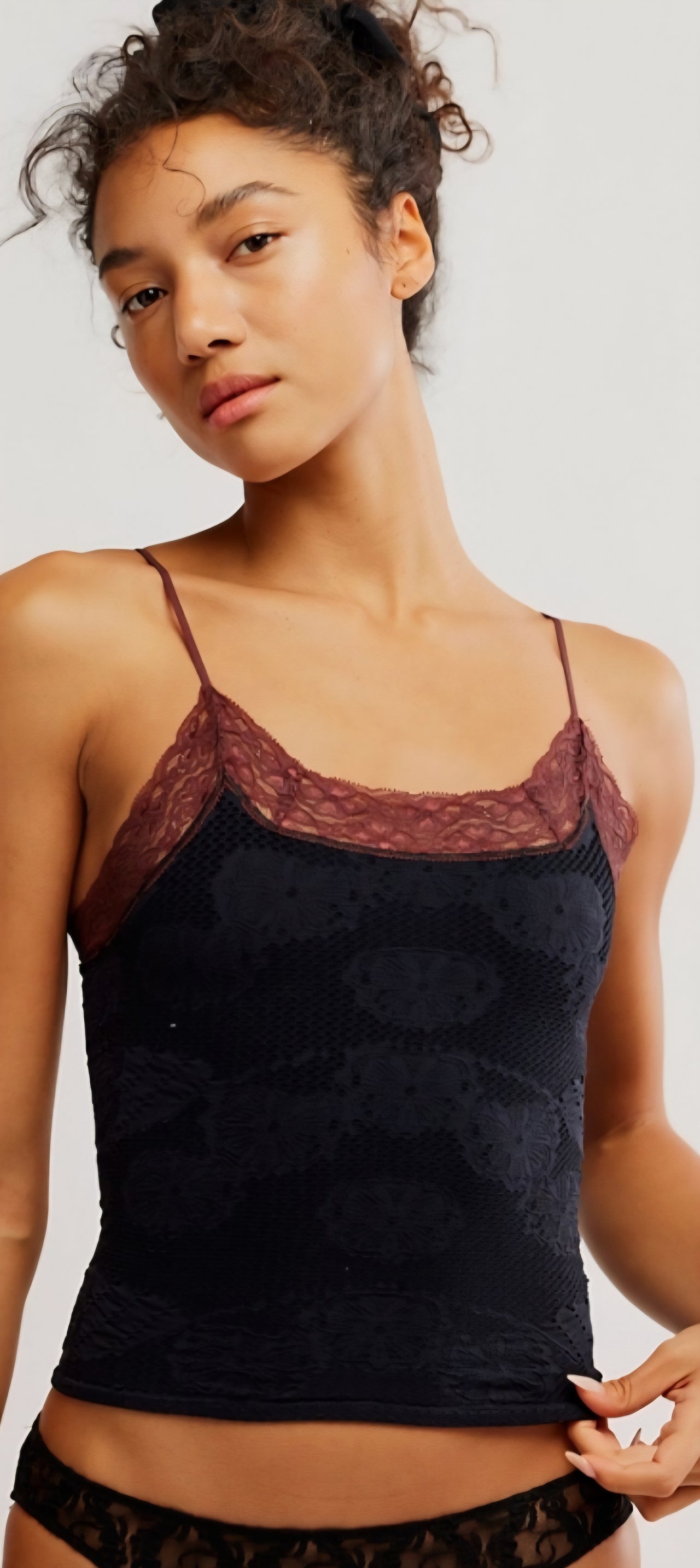 Jules Seamless Cami in Black Combo, Tank Tee by Free People | LIT Boutique