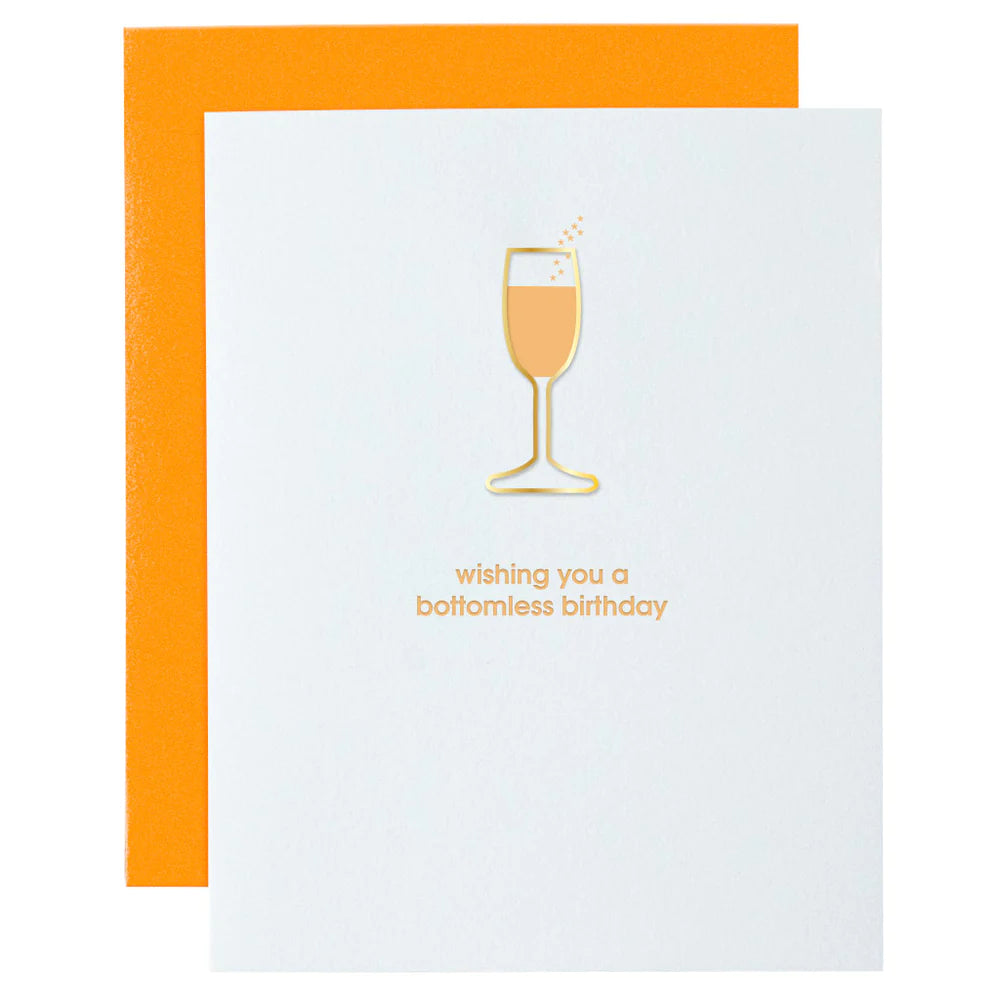 Wishing You a Bottomless Birthday Paper Clip Card, Paper Gift by Chez Gagne | LIT Boutique