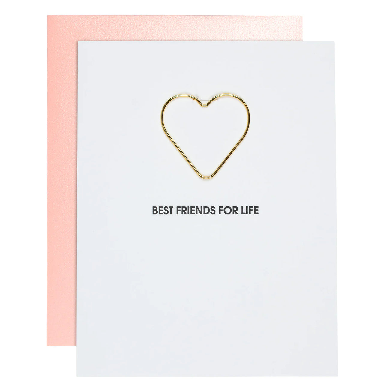 Best Friends For Life - Friendship Heart Paper Clip Card, Paper Gift by Chez Gagne | LIT Boutique