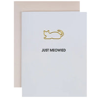 Thumbnail for Just Meowied Paper Clip Letterpress Card, Paper Gift by Chez Gagne | LIT Boutique
