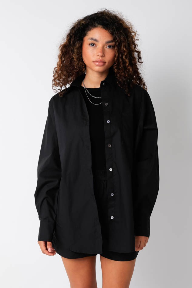 Zaria Long Sleeve Blouse Black, Long Blouse by Olivaceous | LIT Boutique