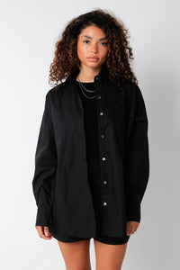 Thumbnail for Zaria Long Sleeve Blouse Black, Long Blouse by Olivaceous | LIT Boutique