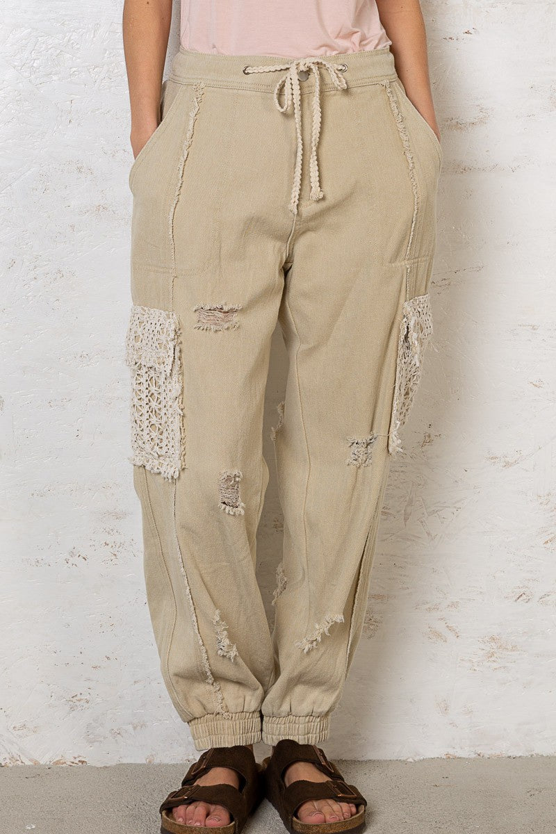 Sandbox Pants Beige, Bottoms by Pol | LIT Boutique