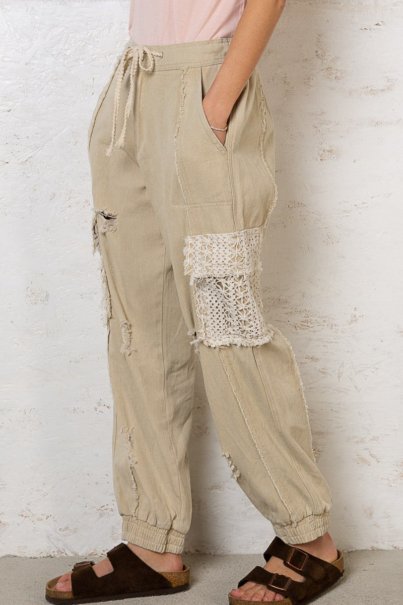 Sandbox Pants Beige, Bottoms by Pol | LIT Boutique