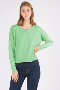 Thumbnail for Heather Electric Green Sweater, Sweater by Dreamers | LIT Boutique