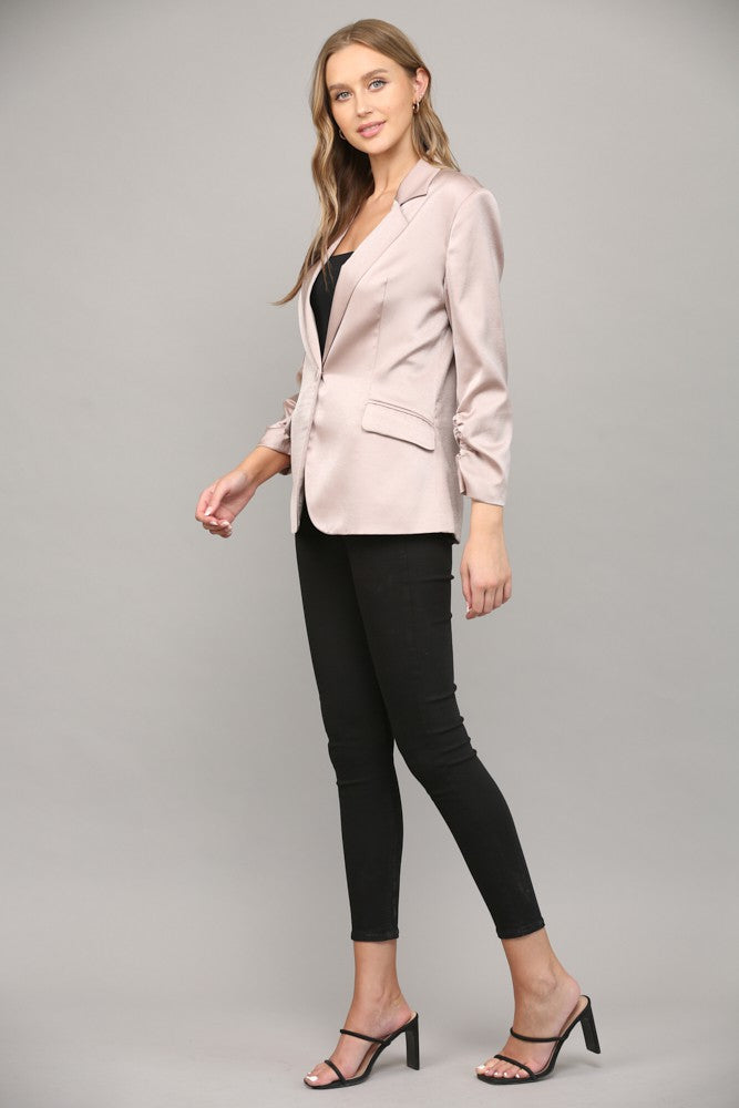 Cinched Sleeve Blazer, Jacket by Fate | LIT Boutique