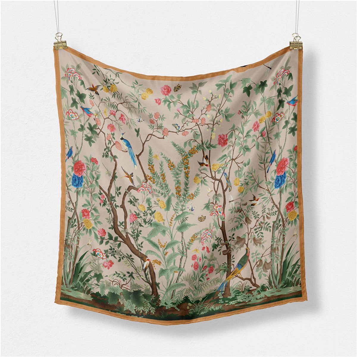 Dreamscape Silk Scarf in Brown,  by Refine | LIT Boutique