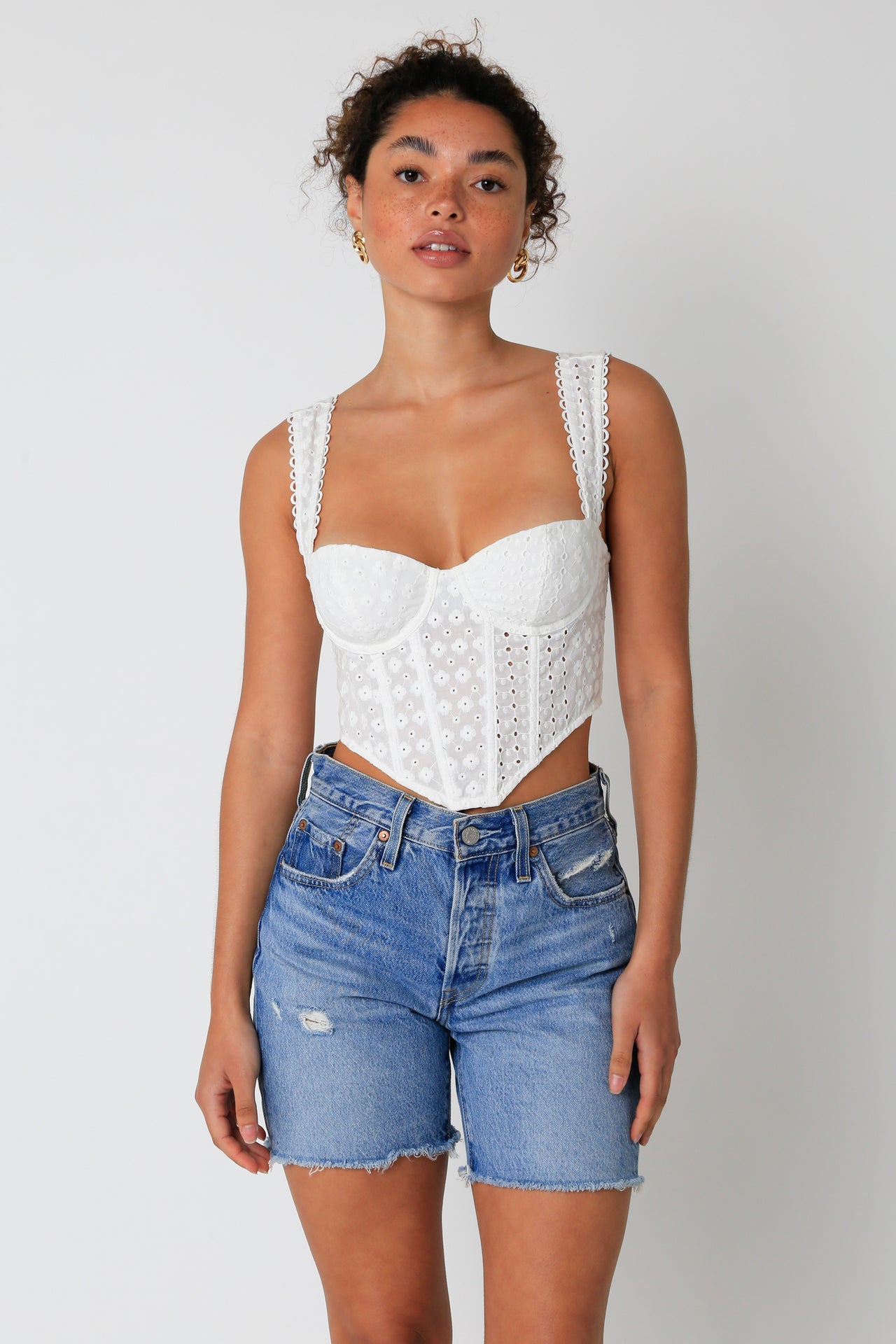 Fame Off White Top, Tank Blouse by Olivaceous | LIT Boutique