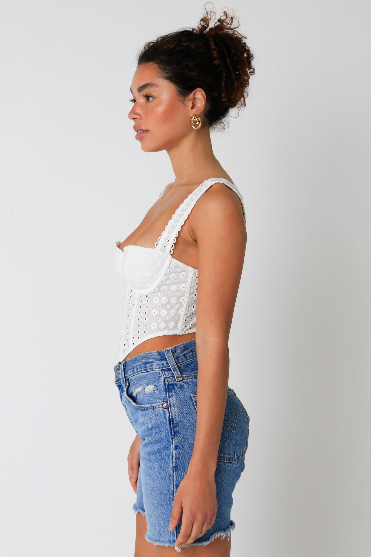 Fame Off White Top, Tank Blouse by Olivaceous | LIT Boutique
