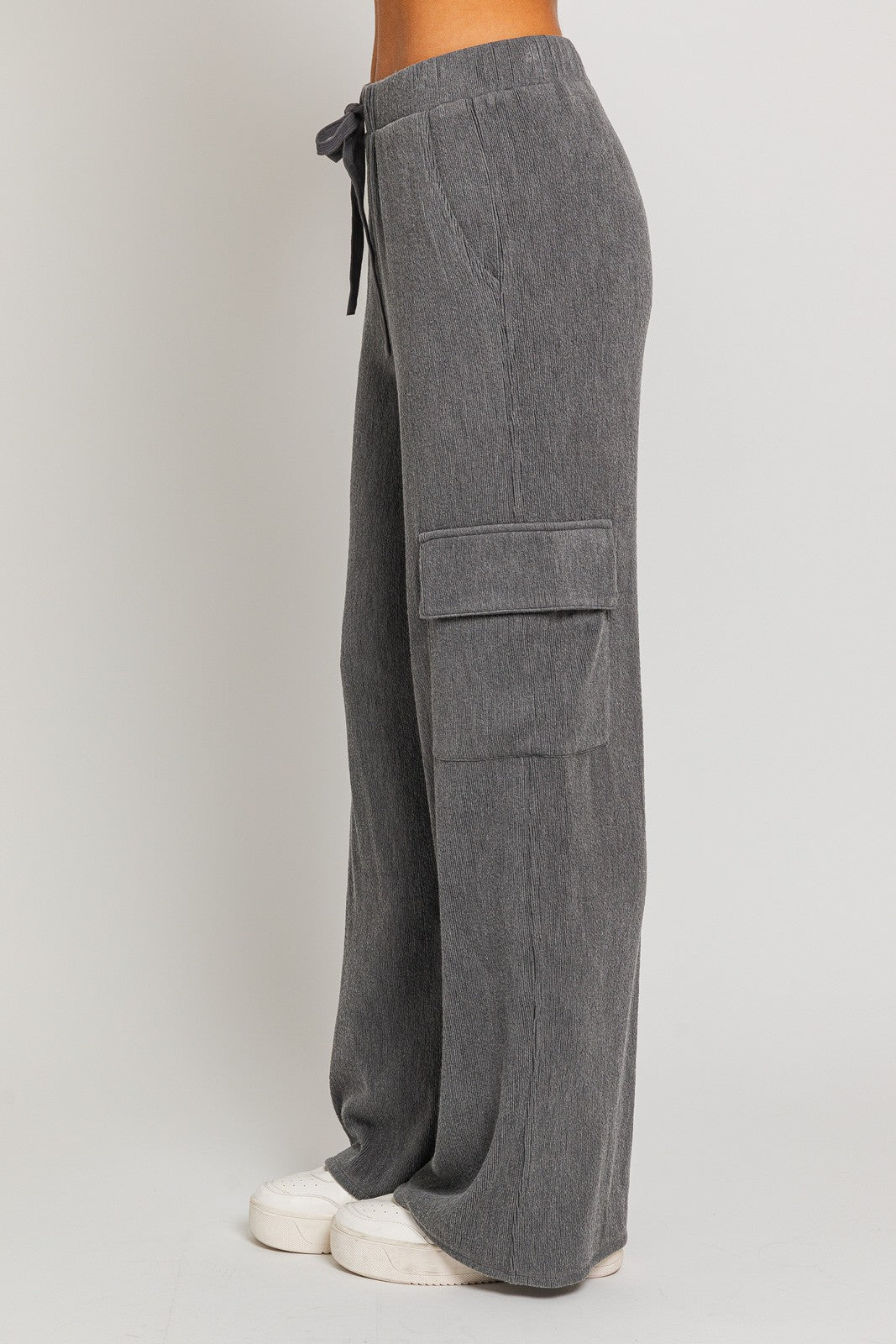 Drift Cargo Pant Charcoal, Pant Bottom by Le Lis | LIT Boutique